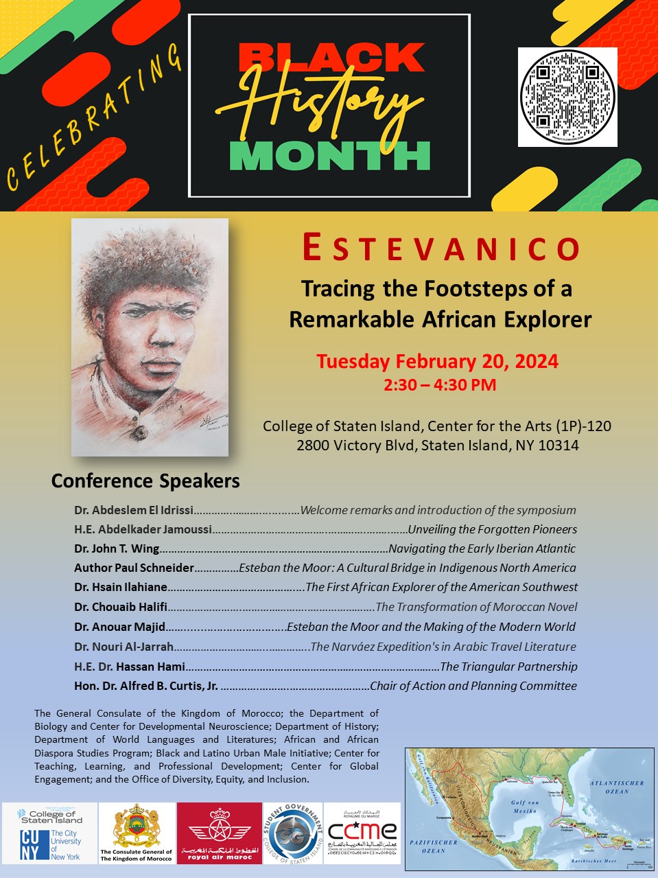 Estevanico Foundation conference or event poster